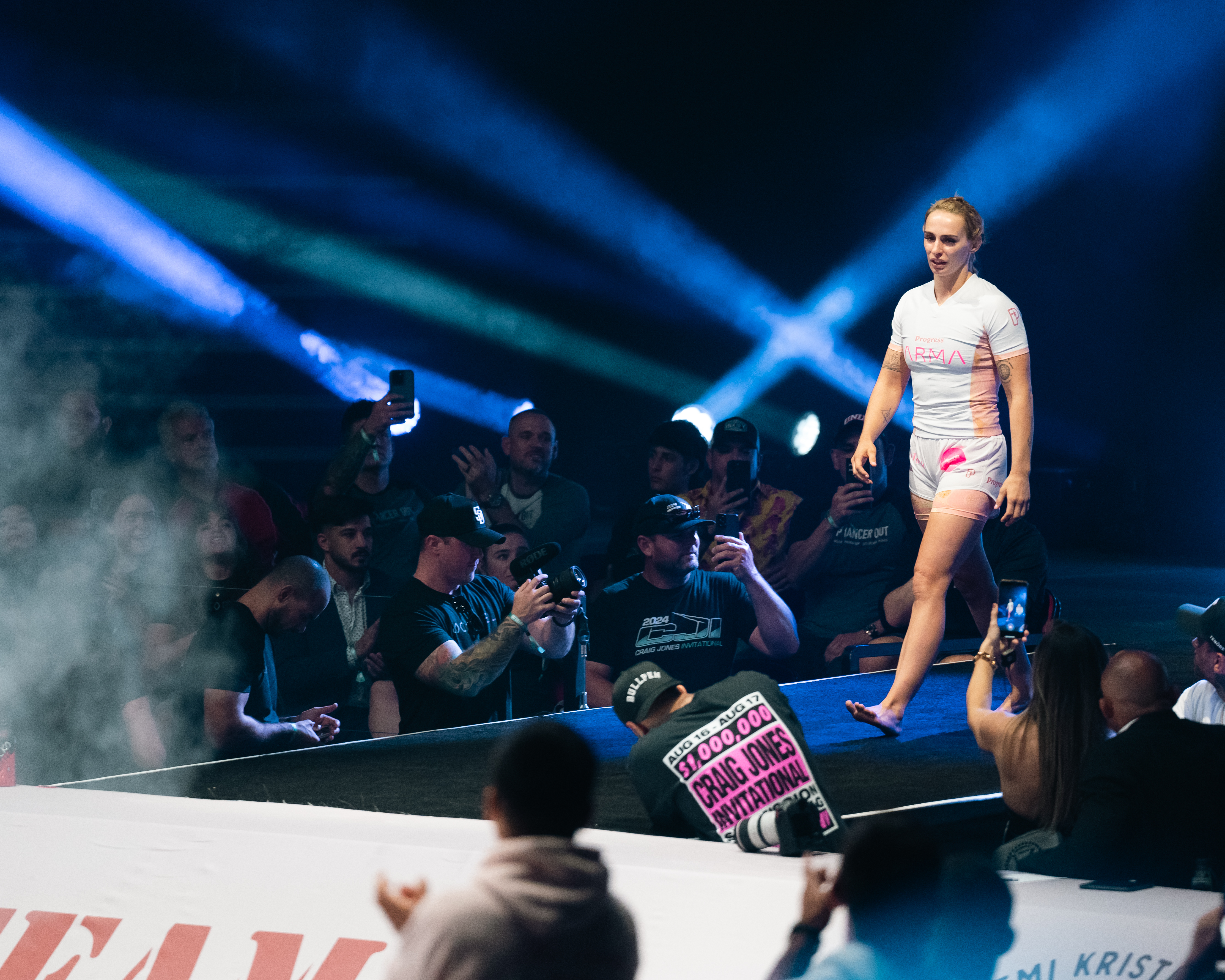 Ffion Davies walking out at CJI 2024